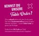 Magentwerbefläche Table Order